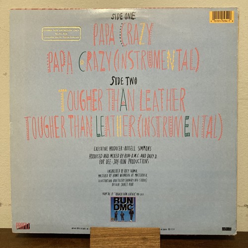 Run-D.M.C. - Papa Crazy b/w Tougher Than Leather 12" (PRO-7234) - Picture 4 of 8