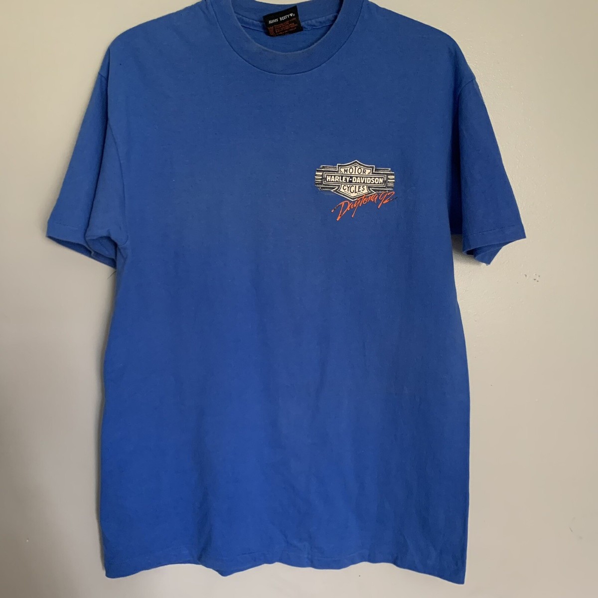 Vintage 1992 Harley Davidson Daytona T Shirt Tee Mens XL Hanes