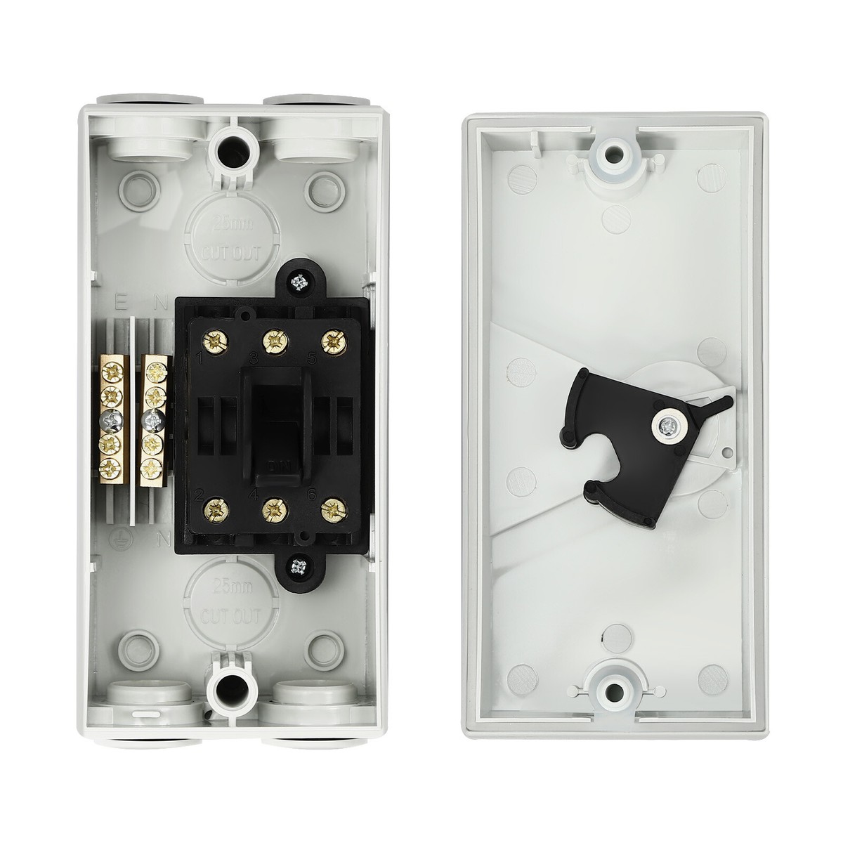 440V 20A 3 Pole Wall-Mounted Isolation Switch Waterproof Safety