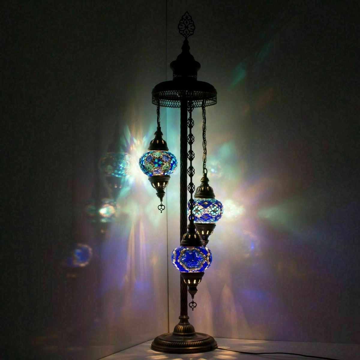 Blue 2024 moroccan lamp