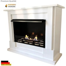 Gel & Ethanol Kamin Lukas Deluxe Royal Weiss incl. 1L Brenner + Sicherheitsglas