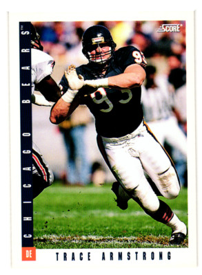 1993 Score Football Card #157 Trace Armstrong - Chicago Bears    