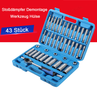 43-teiliges Stoßdämpfer Werkzeug Set - Für Auto Reparaturen, Chrom Vanadium Stahl