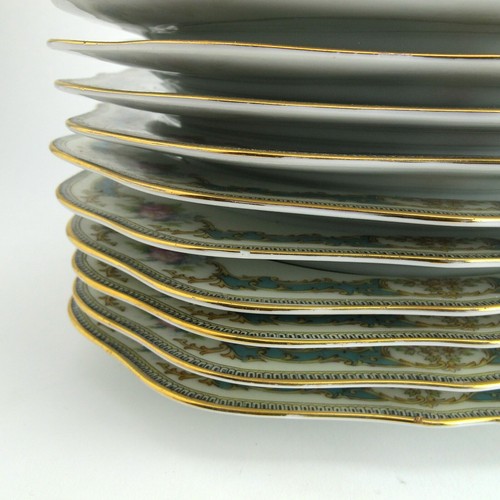 Althea by Noritake Porcelain 7 7/8" Set of 12 Square Salad Plates Cake Dessert - Picture 3 of 8