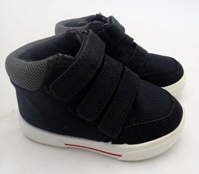 Simple Joys by Carter's Baby Boys' Daniel High-Top Sneaker Black, 4 M Toddler