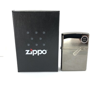 ZIPPO® LIGHTER ZIPPO Zippo Windproof Lighter -Black Ice Zipper - NEW With Original Box