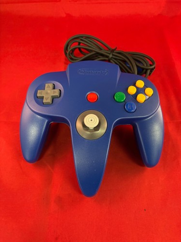 Nintendo64 Controller Bros Blue NUS-005 W/Box Official Tested and Working Japan - Picture 4 of 13