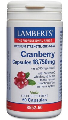 Lamberts Cranberry Capsules 18,750mg (60) BBE 12/2027