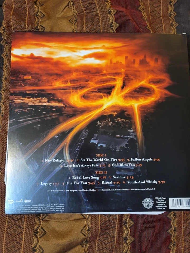 Black Veil Brides - Set the world on fire Vinyl LP #b LAST ONE Foto 3 de 3