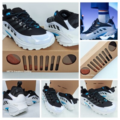Merrell x Jeep - US 11 Men's White/Black/Blue Moab Speed 2 Vibram - J5007241 NIB