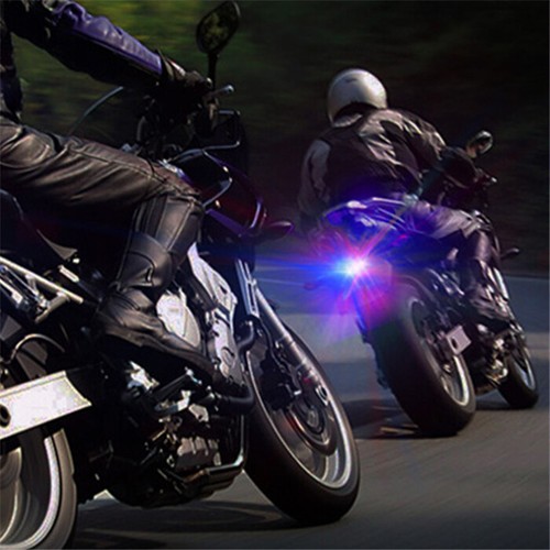 Motorcycle Brake Turn Signal Blue LED Lamp Warning Tail Flash Emergency Light - Picture 15 of 19