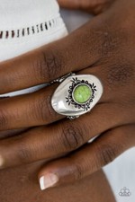 Stone Gardens Green Rings Paparazzi New