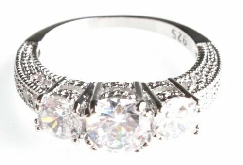 Anelli di bigiotteria trasparente zircone cubici in pietra