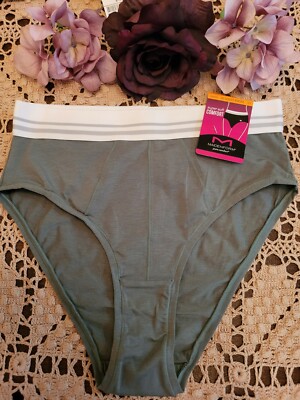 S/5 MAIDENFORM Super Soft Cotton Stretch DM032C~ HI-WAIST BIKINI Panty NWT