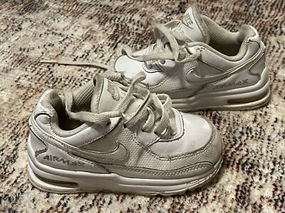 Nike Air Max Wright LTD White Lace Up Toddler Shoes Size 7C Boys Girls Baby 