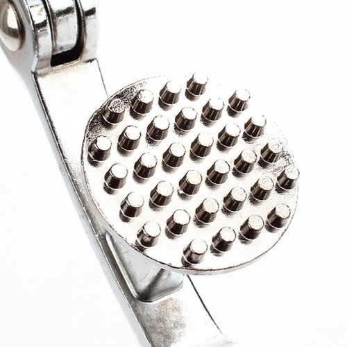 Prensa de ajo trituradora exprimidor trituradora picadora acero inoxidable herramienta de cocina manual - Imagen 4 de 6