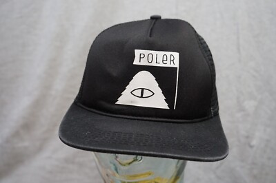 Poler Camp Vibes Trucker Hat Cap snapback black mesh cyclops