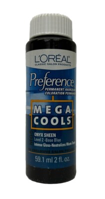 LOREAL PREFERENCE Permanent Hair Color Liquid Mega Cools Onyx MG5 Level 2