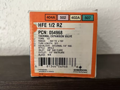 HFE 1/2 RZ Thermal Expansion Valve