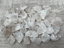 Natural Rough Clear Quartz Chunks, 1-2" Raw Clear Quartz, Wholesale Bulk Lot