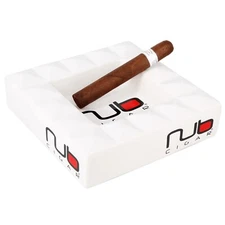 Nub 4 Cigar Ceramic White Ashtray