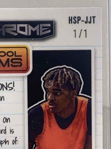 JJ Taylor Leaf Optichrome High School Phenoms 1/1 Auto Rookie RC Signature - Picture 3 of 3