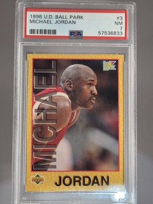 1996 Upper Deck Ball Park Michael Jordan Psa 7 