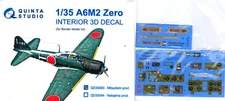 Quinta Studios 1/35 A6M2 Zero Mitsubishi Prod.3D PRINTED COLORED INTERIOR Border