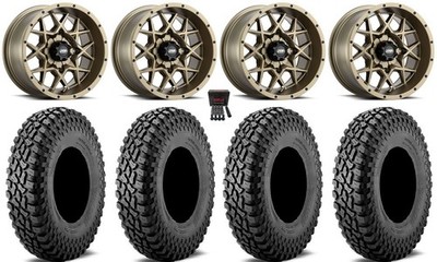 ITPHurricane 15'' Wheels Bronze 32'' Incursion A/T Tires Polaris RZR