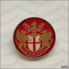 London Coat of Arms Hat Pin Bage (HPB1)