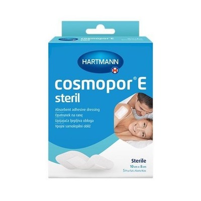 Cosmopor E Verband 10cm x 8cm 5 Stück.