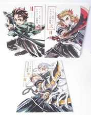Demon Slayer Kimetsu no Yaiba Animation Illustrations Art Book Vol.1-3 set