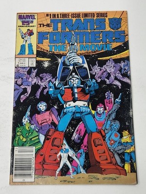 Transformers The Movie 1 NEWSSTAND Marvel Comics Copper Age 1986