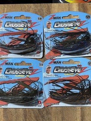 Z-Man Crosseyez Flipping Jig 5/8 oz Green Pumpkin Moccasin Craw Brsd Grn Pmpkn