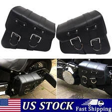 Motorcycle PU Leather Saddlebag Luggage Saddle Bags For Harley Sporster 883 1200