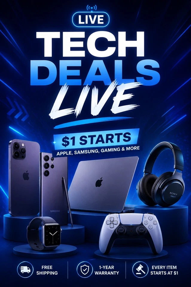 Midweek Tech Mania | $1 Starts on Refurbished Favorites