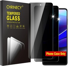 2 Pack Privacy Screen Protector for Motorola Moto G Stylus 5G 2022, Tempered Gla