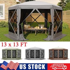 Pop Up Gazebo Tent 13 x 13 FT Camping Canopy ...