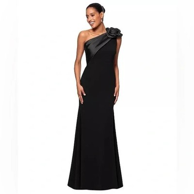 chinese dress ladies Betsy & Adam Ruffle Prom Dress A25047