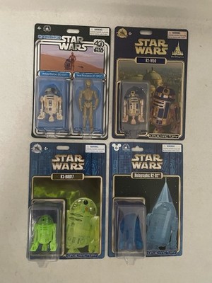 Star Wars Disney Parks Droid Factory Lot (4) holoR2-D2 R2-D2/C-3PO R2-W50 R3-B00