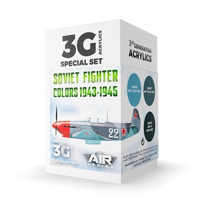 Soviet Fighter Colors 1943-1945 Set 3rd Gen AK Interactive - AK11742