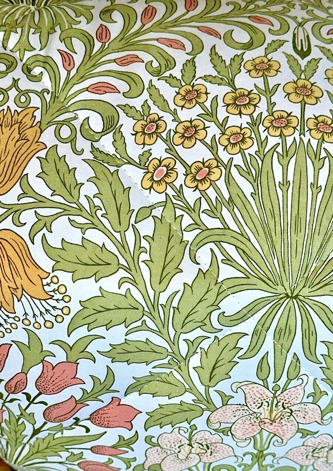 Juego de 2 farsas acolchadas William Morris Garden King | Hojas verdes florales botánicas Foto 4 de 4