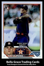 2023 Topps Update Hunter Brown #US315 Houston Astros Rainbow Foil Rookie