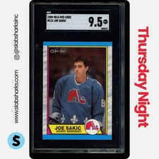 1989 O-PEE-CHEE #113 JOE SAKIC RC ROOKIE SGC 9.5