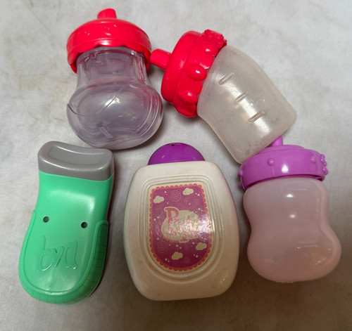 Baby Doll Bottles Lot Feeding Baby Alive Good Condition Milk Liquid