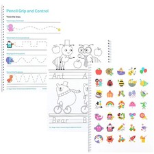 Livre De Pratique D'Écriture Pré-Cursive Et D'Alphabet 1 | Âge 3-5