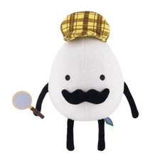 25cm Inch Secret Staycation Detective Egg Plush Doll Game Character Stuffed Toy 