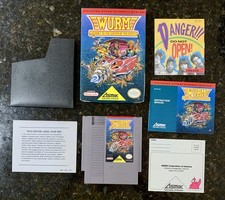 🔥 NES Wurm: Journey To The Center Of The Earth CIB w/ RARE Asmik Card - Works!