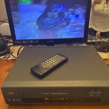 Jvc HR-DX62U VHS VCR With Remote Sold As Is For Parts Or Repair