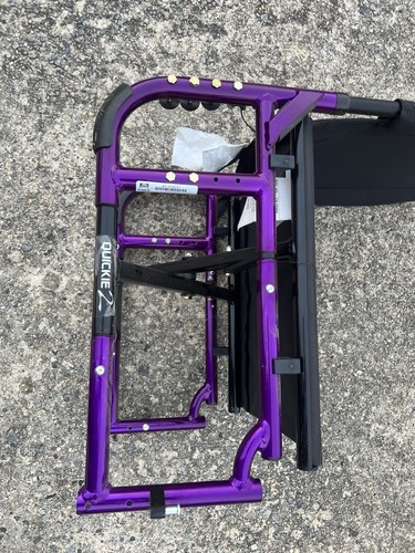 Quickie 2 Folding Manual wheelchair Frame 16” Wide X 18” Deep - Purple - Picture 14 of 24